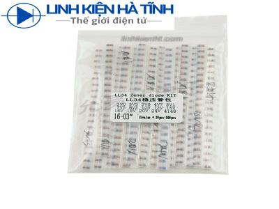 Gói diode đi ốt dán SMD 1/2W 3v-24v thường được sử dụng 15 loại mỗi loại 20 con điốt Zener
